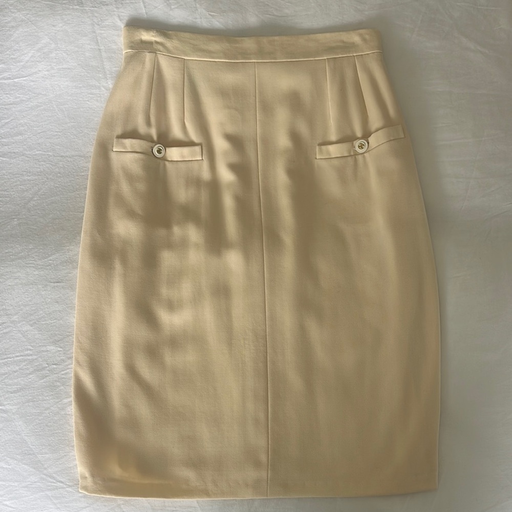 Vintage Chanel Creme Skirt